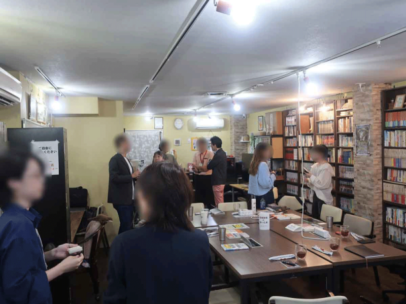 コーヒーブレイクしているところ