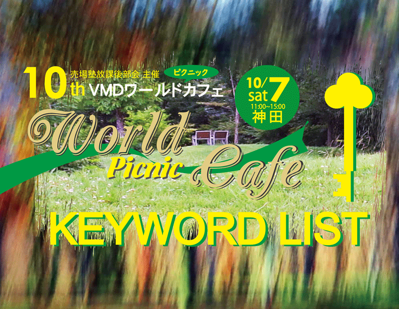 ポストイットは「キーワードリスト」としてメールで参加者に配信しました